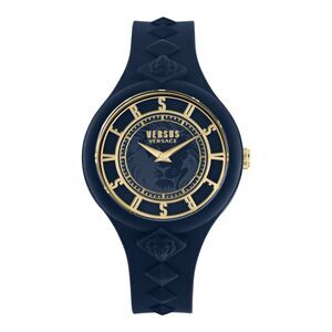 Versus Versace  Fire Island Studs Strap Watch Blue Womens